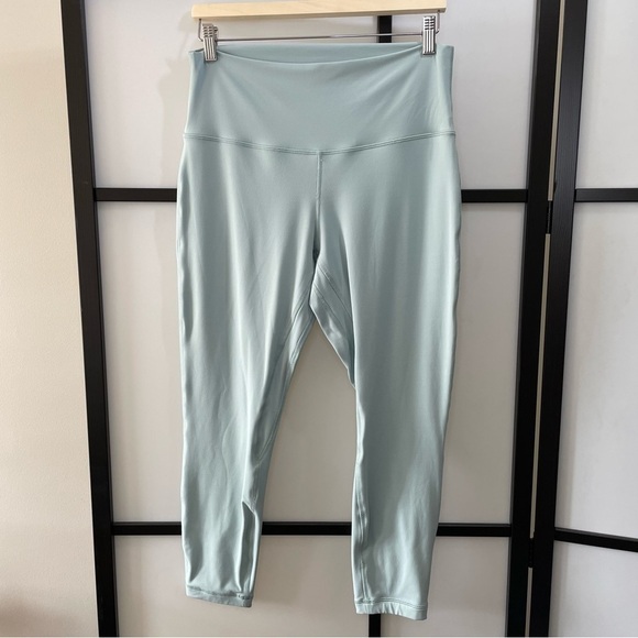[12] 2022 Lululemon Athletica Align Pant High Rise 28” Aqua Mint Green Hazy Jade - Picture 7 of 14
